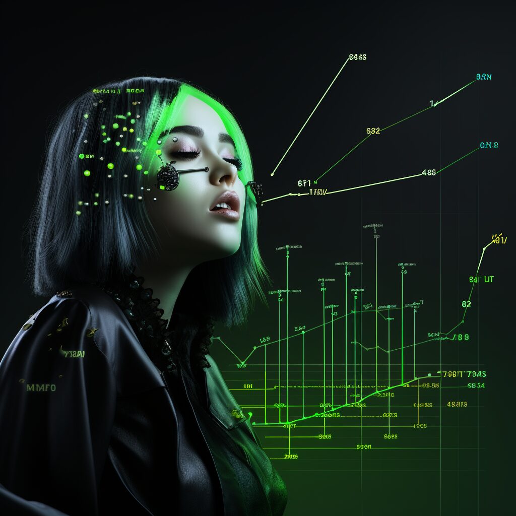 Envision a dynamic chart graphic that illustrates "Bad Guy