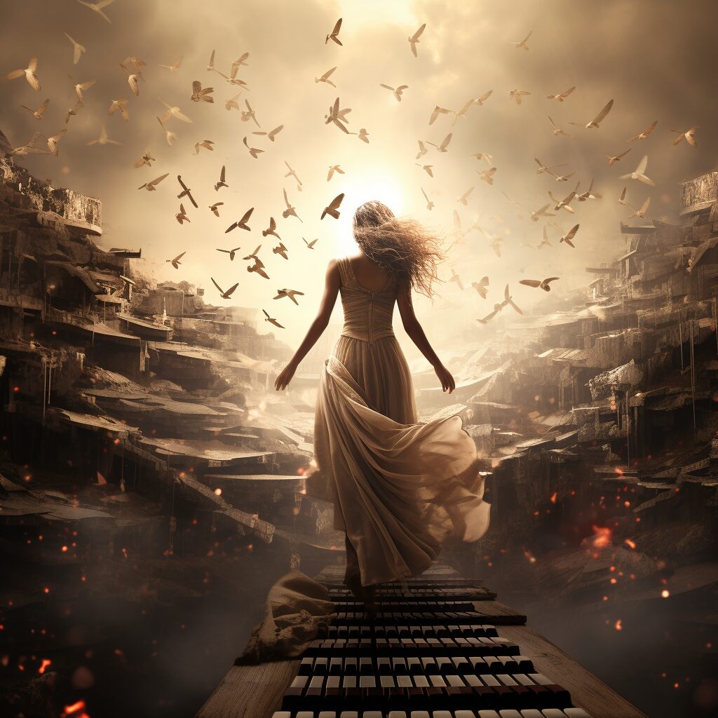 A captivating image that symbolizes the culmination of the musical journey.