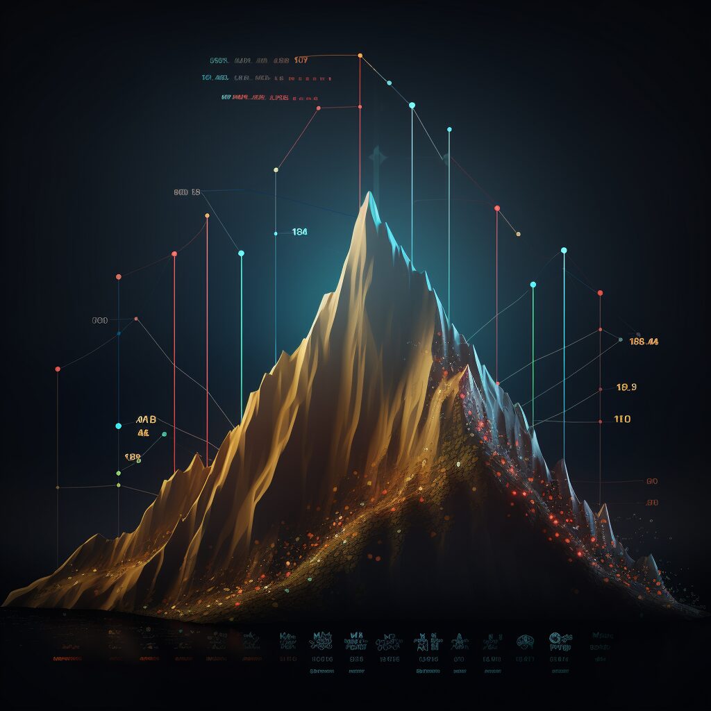 A visual representation of a chart with "Misirlou" rising to its peak position, showcasing its success on the music charts.