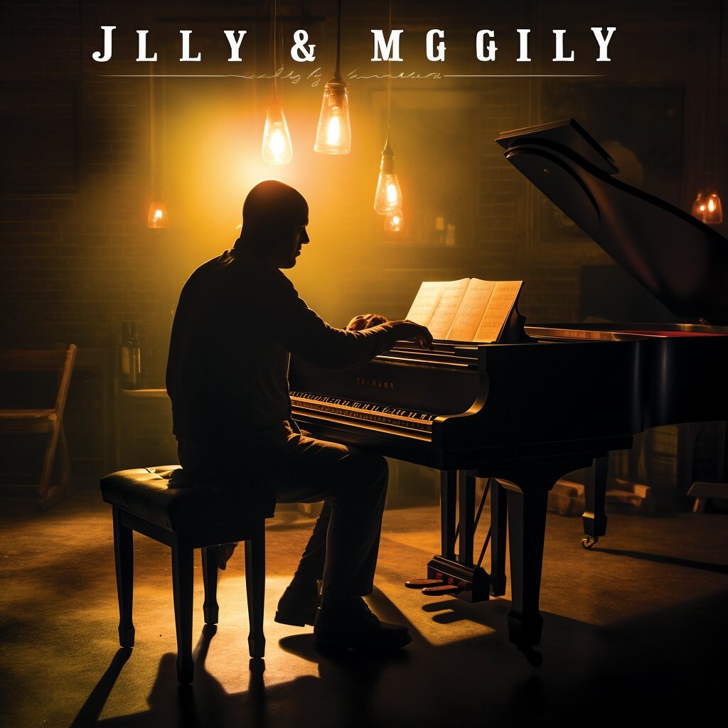 "Craft an evocative image that captures the soulful essence of Billy Joel