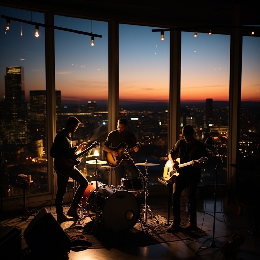 "Picture a late evening under the beautiful Nashville skyline. In the heart of a dimly lit studio, four distinguished composers — Ashley Gorley, Ryan Vojtesak, Jacob Kasher Hindlin, and John Byron — are focused on creating a masterpiece. They bring their diverse musical backgrounds and influences into an inviting collaboration. Gorley, a country music stalwart, is jotting down lyrics that capture the essence of heartbreak and regret. Vojtesak, also known as 