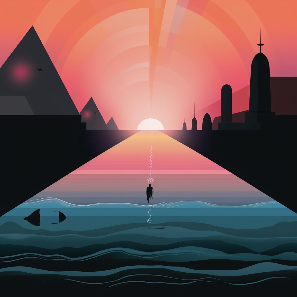 An image depicting the lyrical depth of Pink Floyd songs.