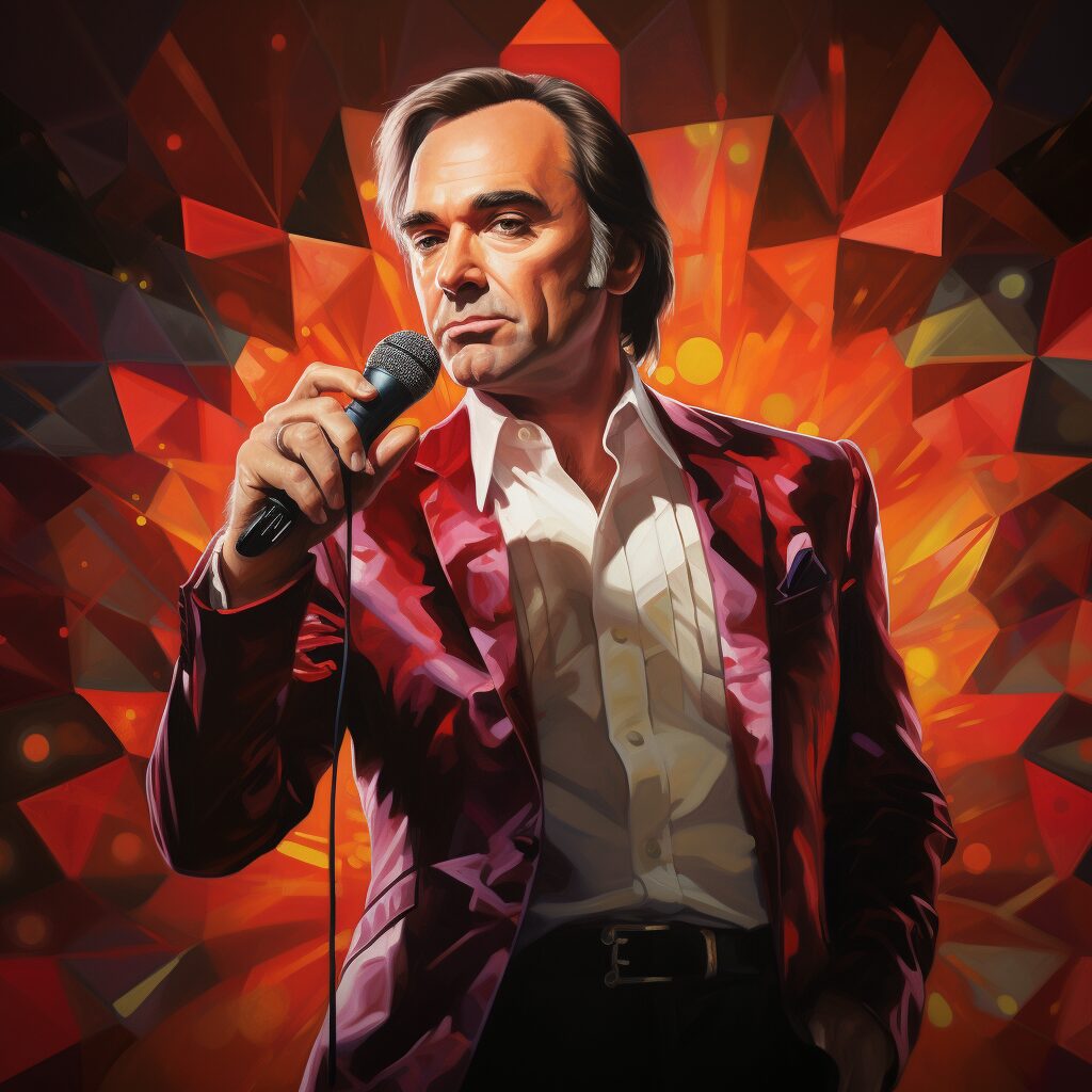 Create an image capturing the essence of Neil Diamond