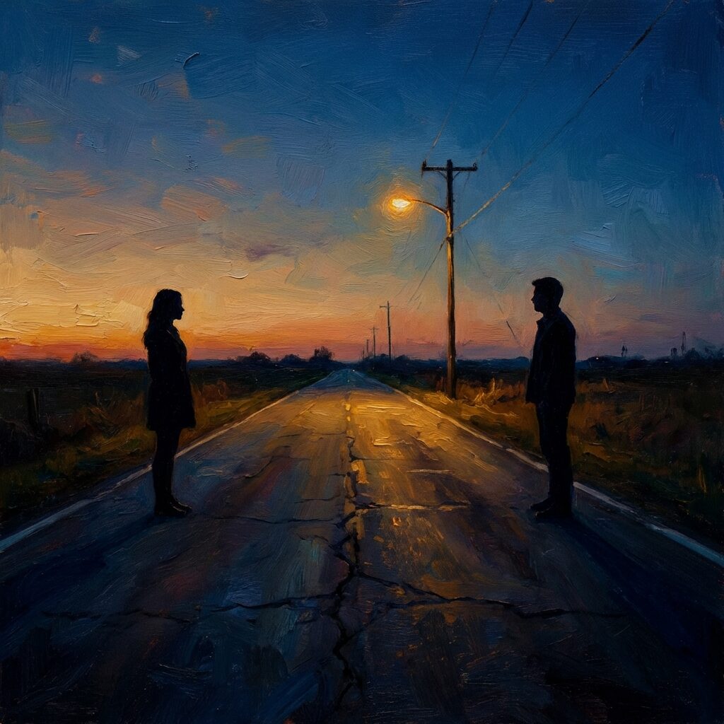 A stylized artistic rendering of a handwritten love letter on aged parchment paper, with the name